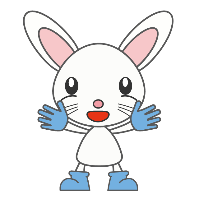 兎 - 人 / 手描き / 漫画 / アニメ / イラスト / クリップアート / フリー素材