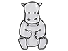 Hippopotamus | Kawama-Character | Person | Free Illustration