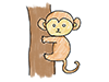 猿 | サル | アニマル - キャラクター｜人物｜フリーイラスト