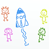 Rocket / Launch / People-Characters | People | Free Illustrations