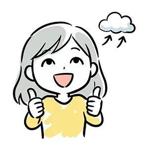 笑顔で両手の親指を立ててグッドサインをするポジティブで楽観的な女性のイラスト