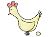 卵を生む鶏 | チキン - キャラクター｜人物｜フリーイラスト