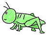 Grasshopper | Insects-Characters | People | Free Illustrations