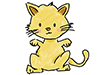 立っているネコ | 飼い猫 - キャラクター｜人物｜フリーイラスト