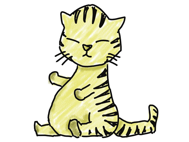 満腹の猫 | お腹一杯のネコ - 人 / 手描き / 漫画 / アニメ / イラスト / クリップアート / フリー素材