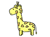 Giraffe | Kirin | Animals-Characters | People | Free Illustrations