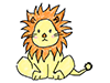 Sitting Lion | Animal-Character | Person | Free Illustration