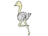 Ostrich | Ostrich-Character | Person | Free Illustration