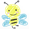 Honeybee / Bee / Honeybee-Character ｜ Person ｜ Free Illustration