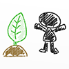 Plants / Growing / Leaves-Characters | People | Free Illustrations