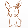 Rabbit / Rabbit / Animal-Character ｜ Person ｜ Free Illustration