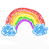 Rainbow / Rainbow / Colorful --Character ｜ Person ｜ Free Illustration