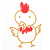 Chicken / Niwatori / Chicken --Character ｜ Person ｜ Free Illustration