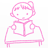 Reading / Books / Girls-Characters | People | Free Illustrations