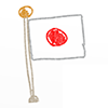 Flag / Japan / Japan --Character ｜ Person ｜ Free Illustration
